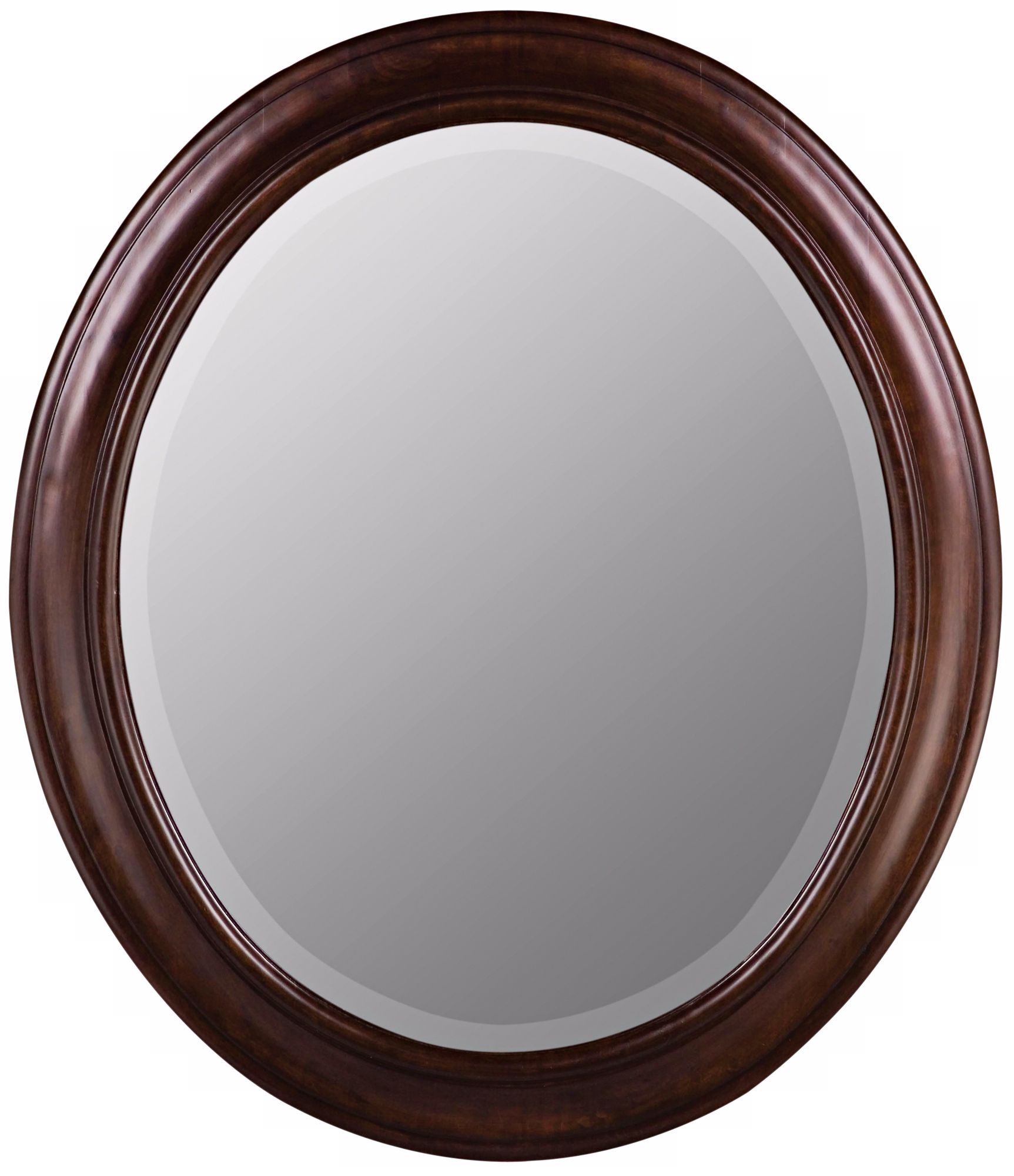 Chelsea Tobacco Birch Wood Oval Mirror