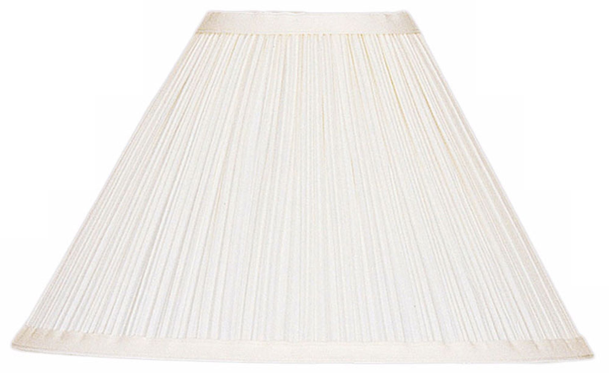 Ivory Mushroom Pleated Empire Shade 4x12x8 (Spider)