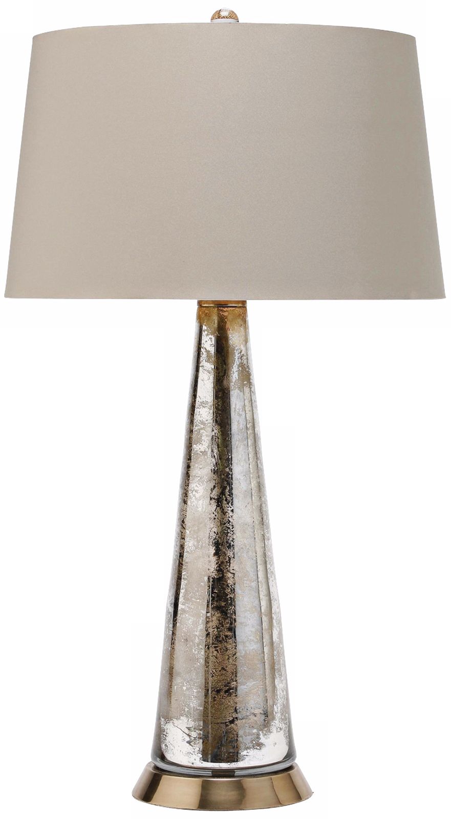 Arteriors Home Antiqued Silver Tapered Glass Table Lamp