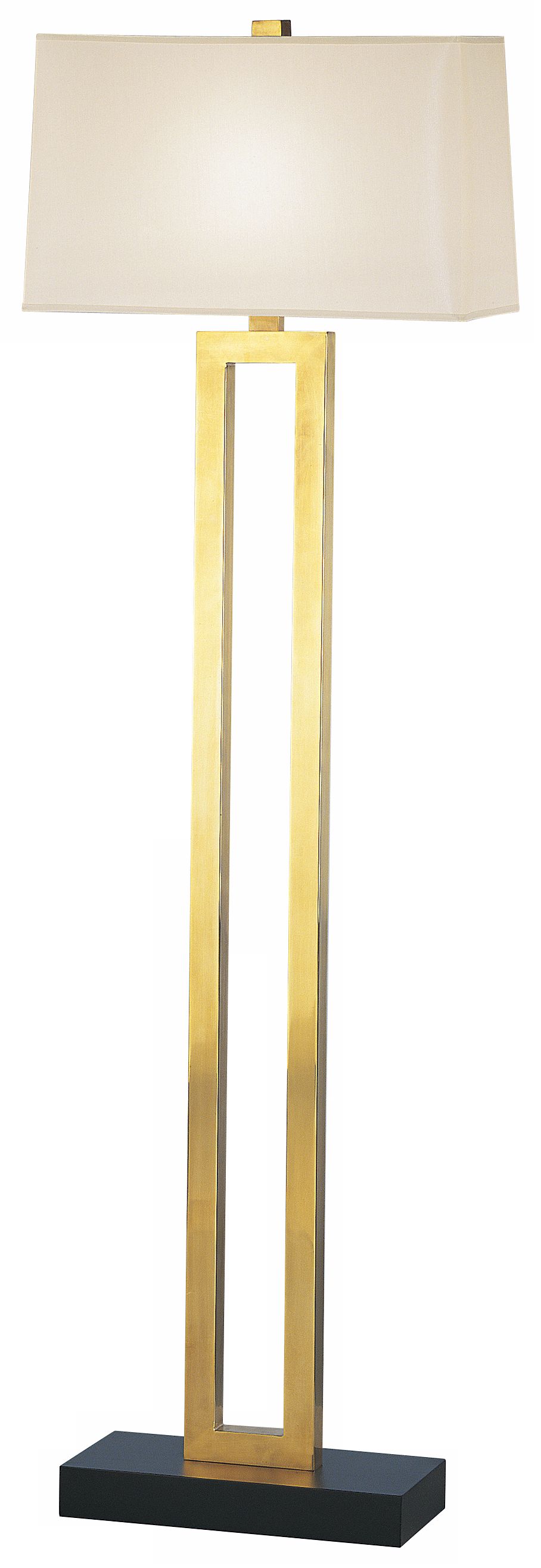 Robert Abbey Doughnut Collection Brass Floor Lamp