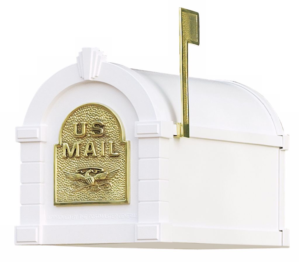 Keystone Series White Finish Mailbox 27635
