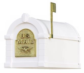 Keystone Series White Finish Mailbox 27635