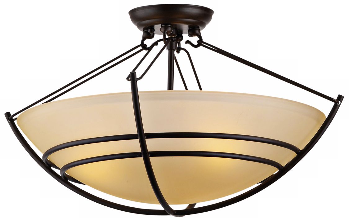Forecast Kellar Forge Collection 21" Bronze Ceiling Light