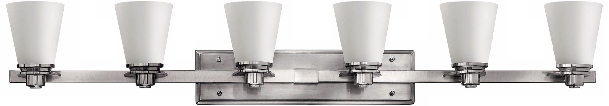 Hinkley Avon Collection Nickel 48" Wide Bathroom Wall Light