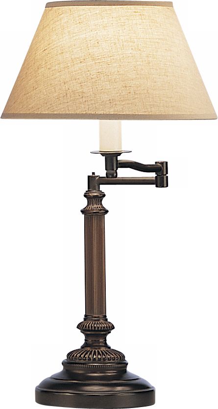 Robert Abbey Bronze View Saki Shade Swing Arm Desk Lamp
