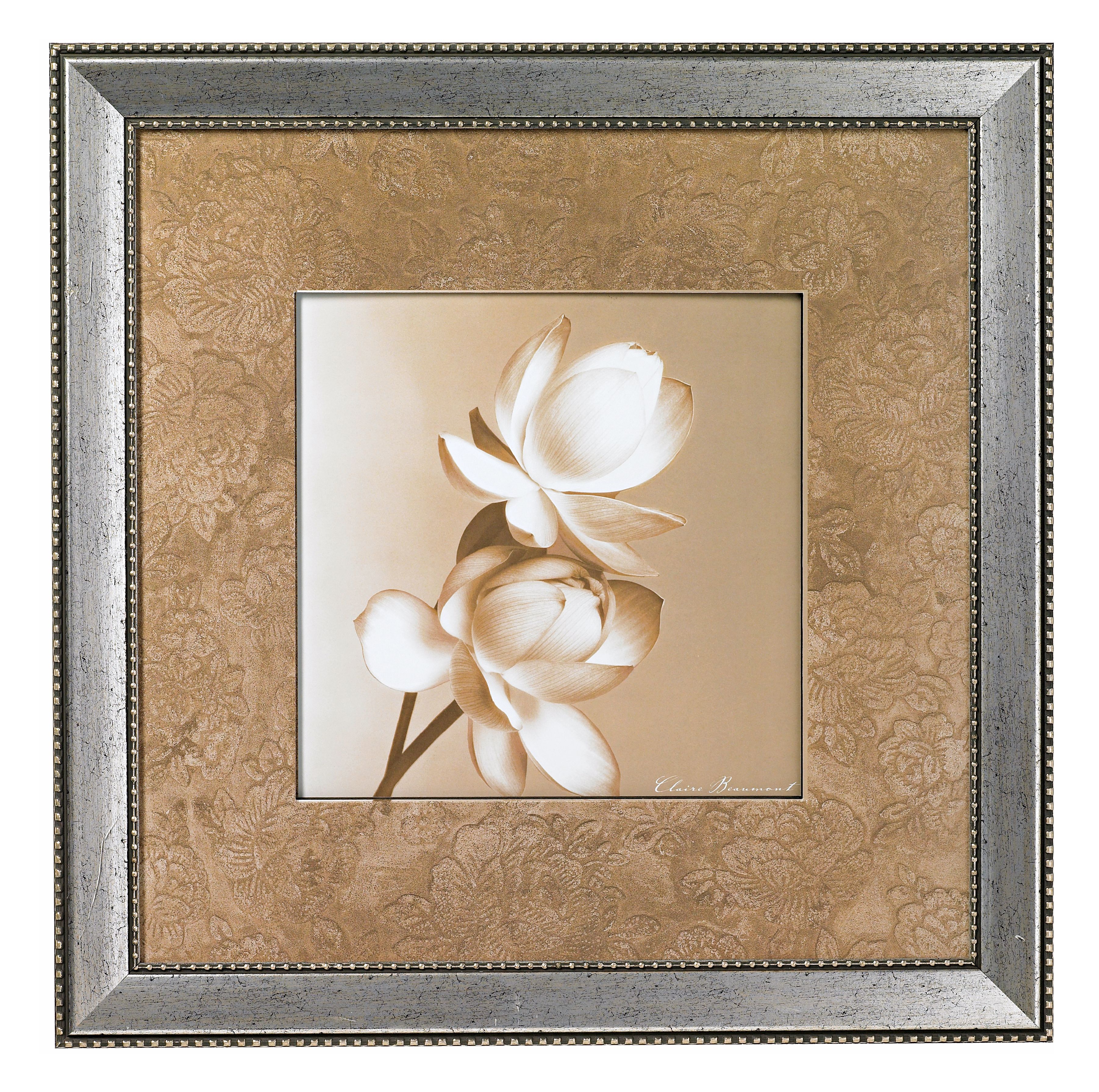 Lotus Duet 24" Square Wall Art