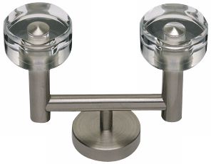 Optimism Brushed Nickel 3 1/2" Wide Bath Hook