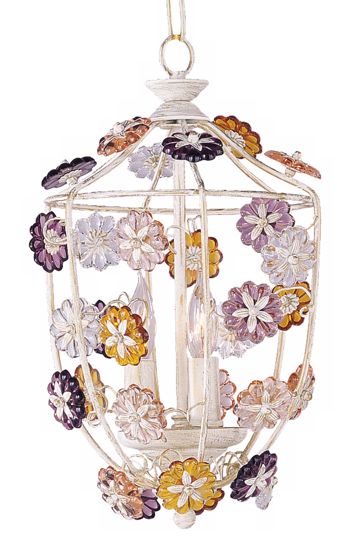 Crystorama Multicolor Lantern Pendant Chandelier