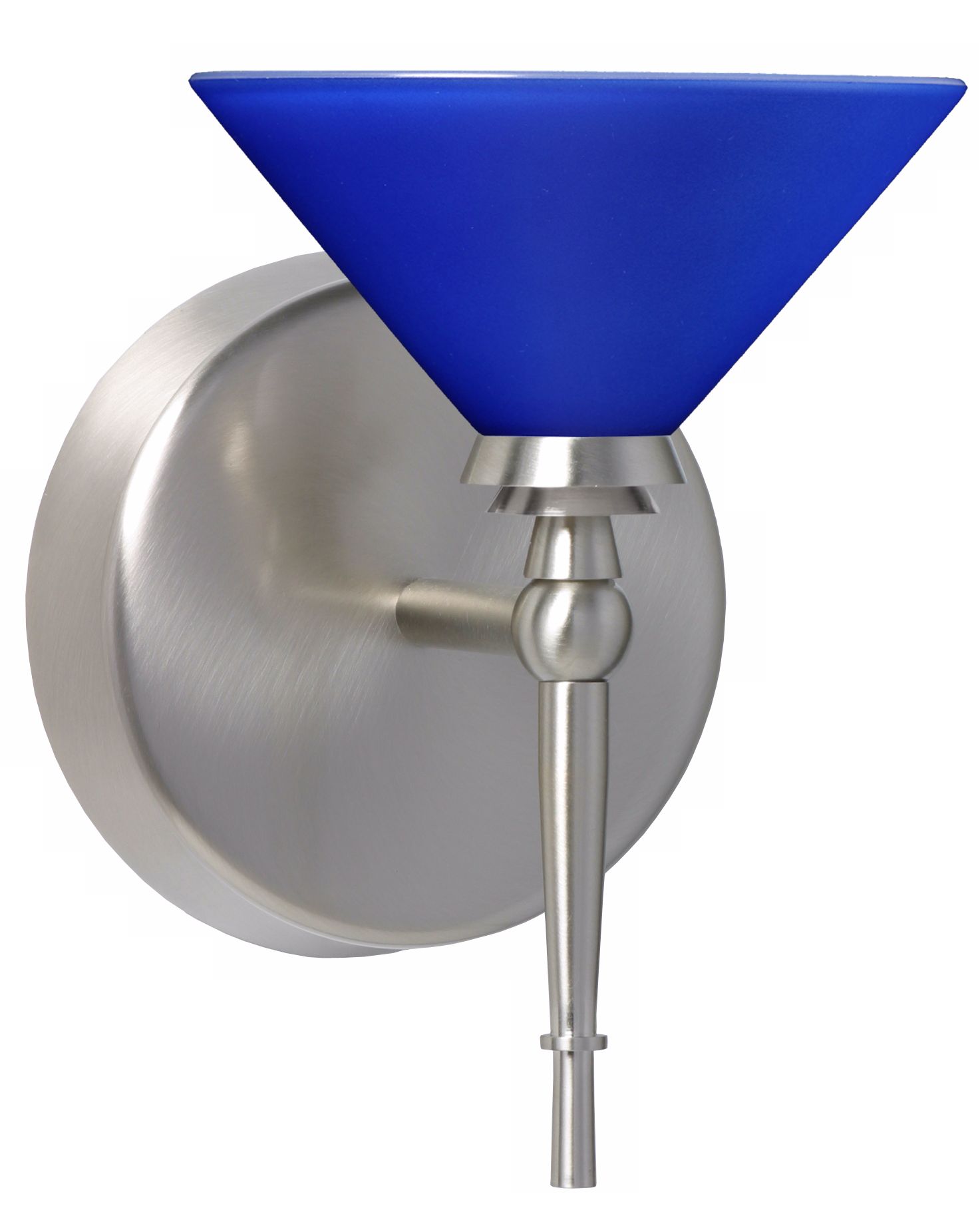 Besa Kona Series Blue Glass Wall Sconce