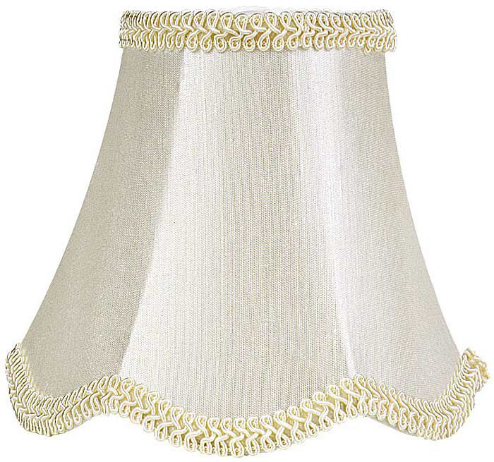 Cream Chandelier Lamp Shade 3x5.5x4.5 (Clip-On)