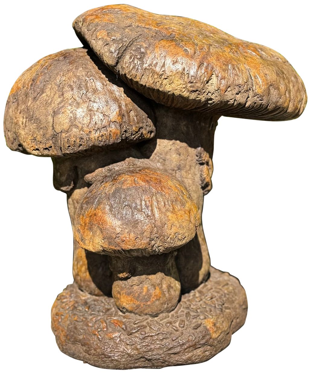 Henri Studios Large Triple Mushroom Garden Sculpture