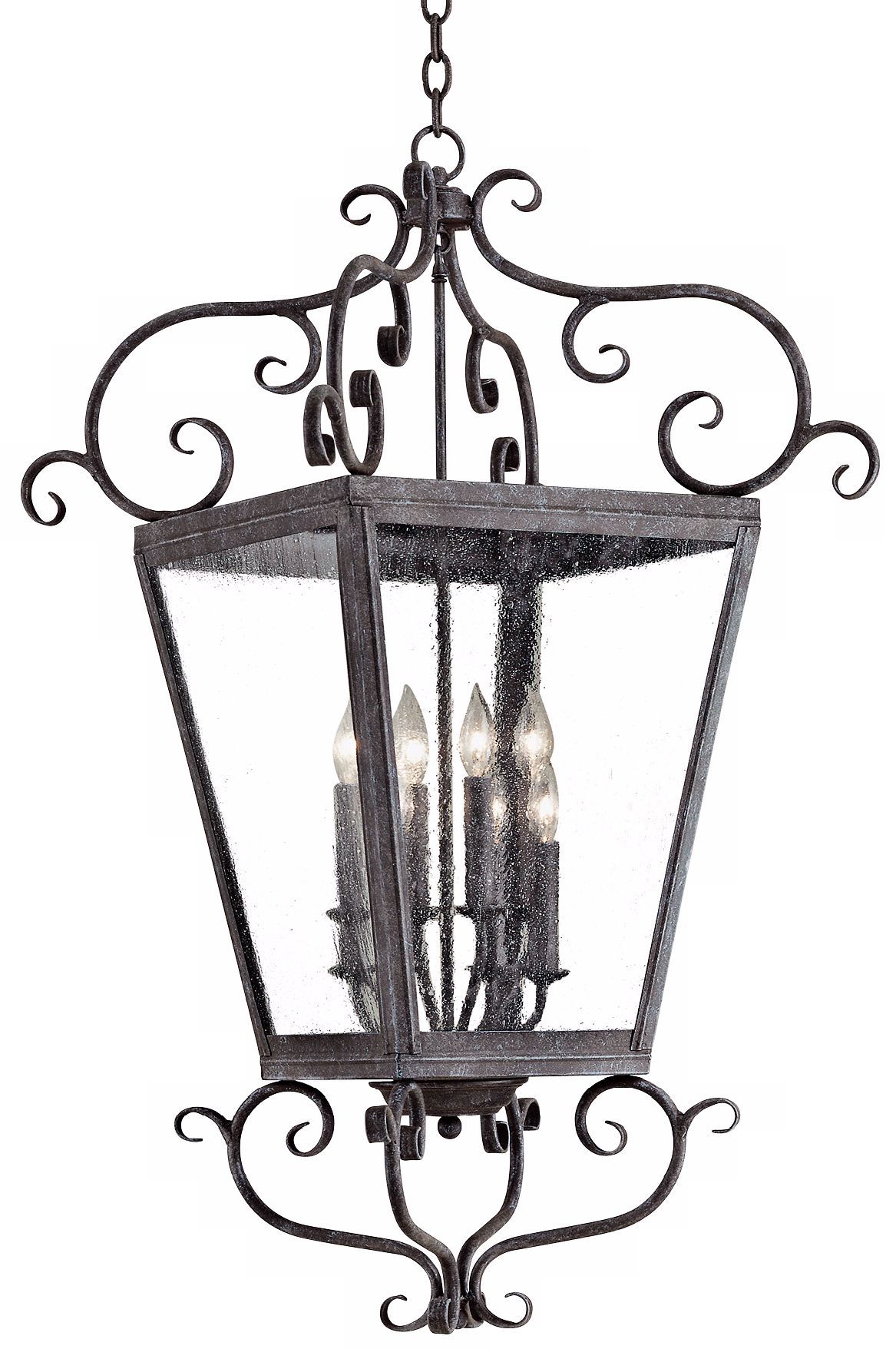 Courtyard Collection 44" High Outdoor Hanging Light Fixture