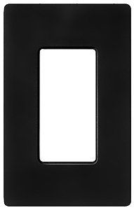 Lutron Diva Black SC Single Gang Wallplate Switchplate