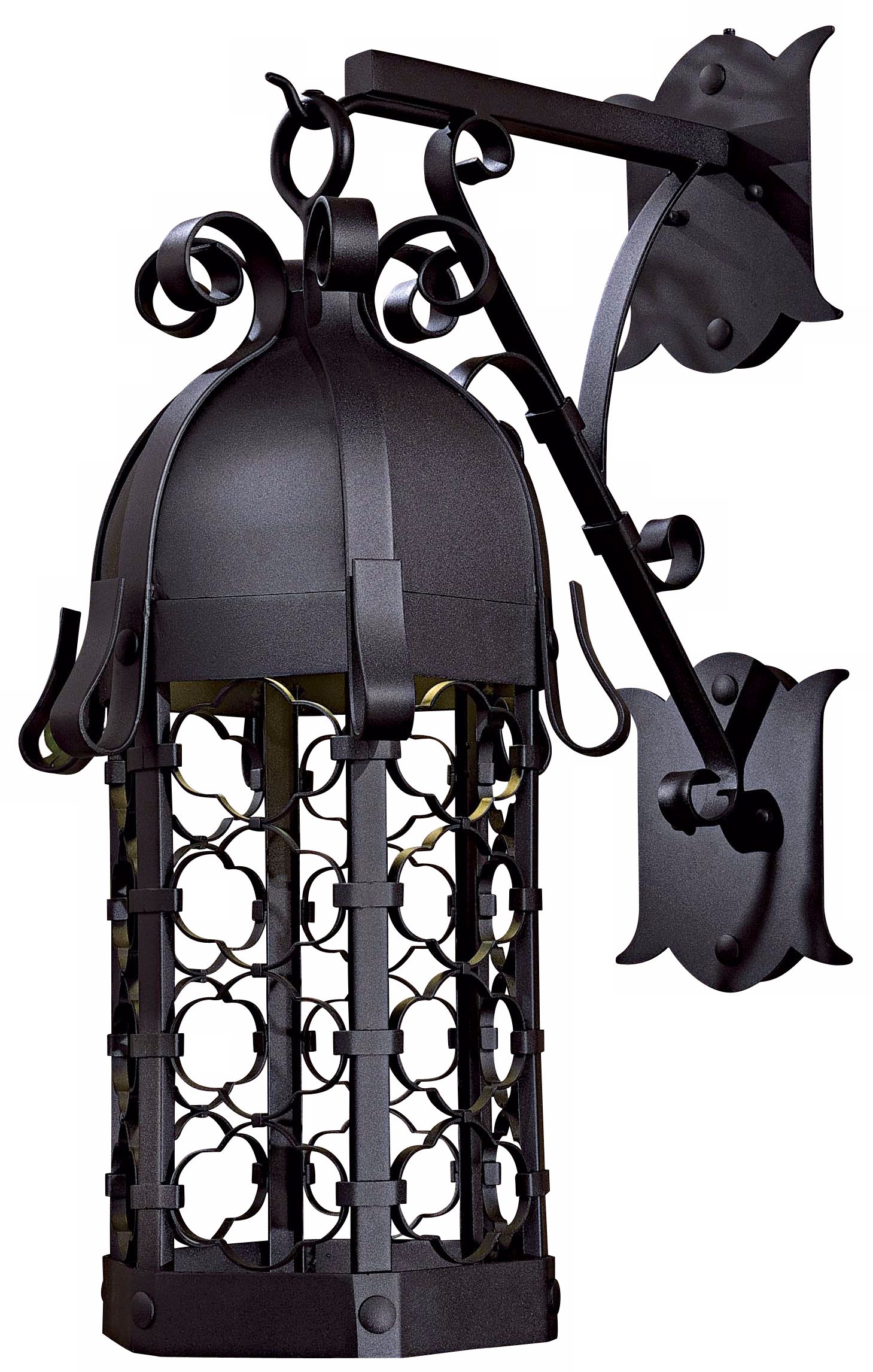 Montalbo Dark Sky 32" High Vintage Black Outdoor Wall Light