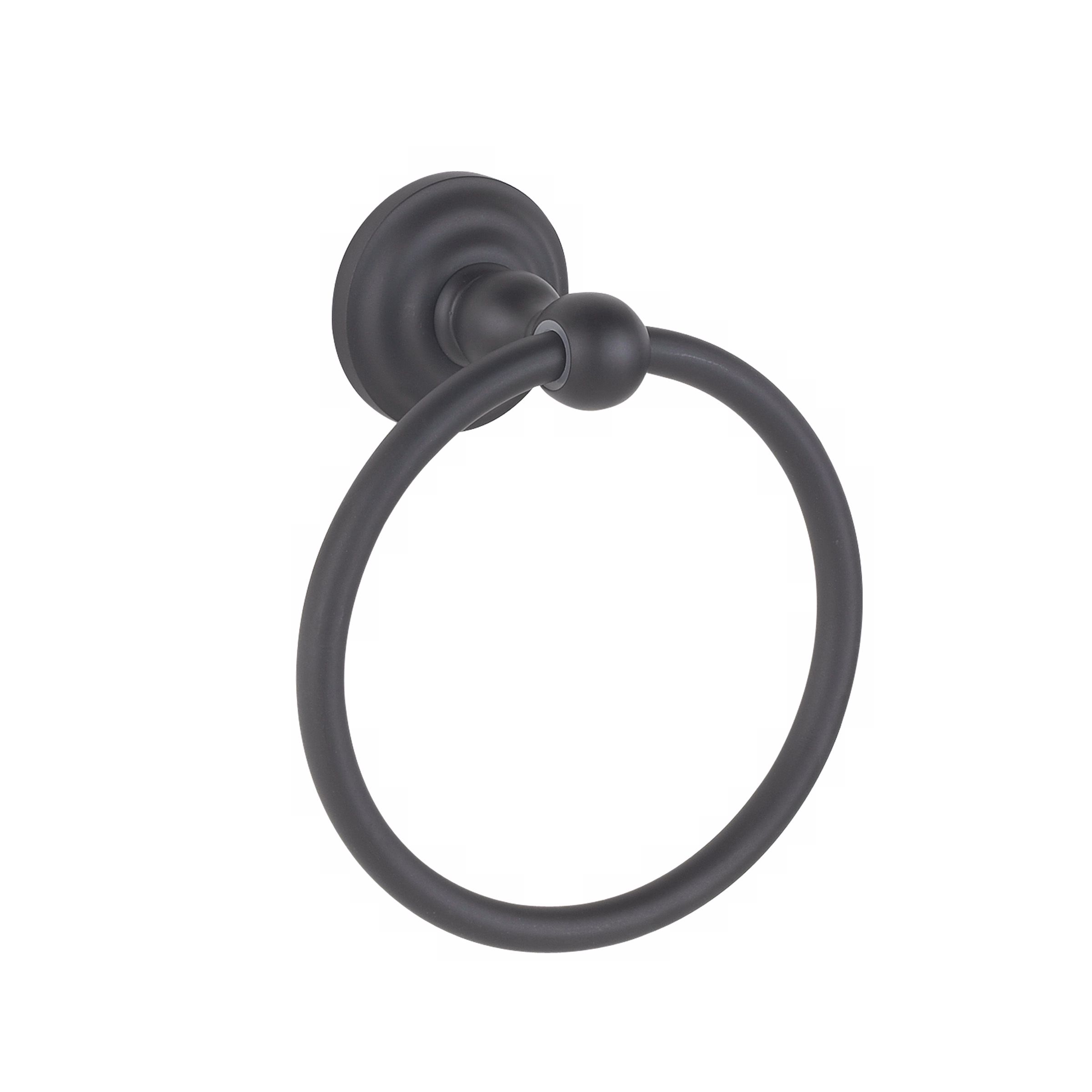 Brentwood Matte Black Towel Holder Ring
