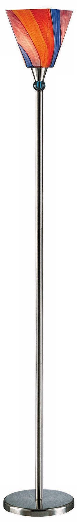 Lite Source Chimera Art Glass Torchiere Floor Lamp