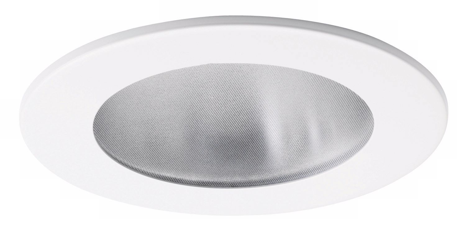 Juno Lensed 5" White Shower Trim