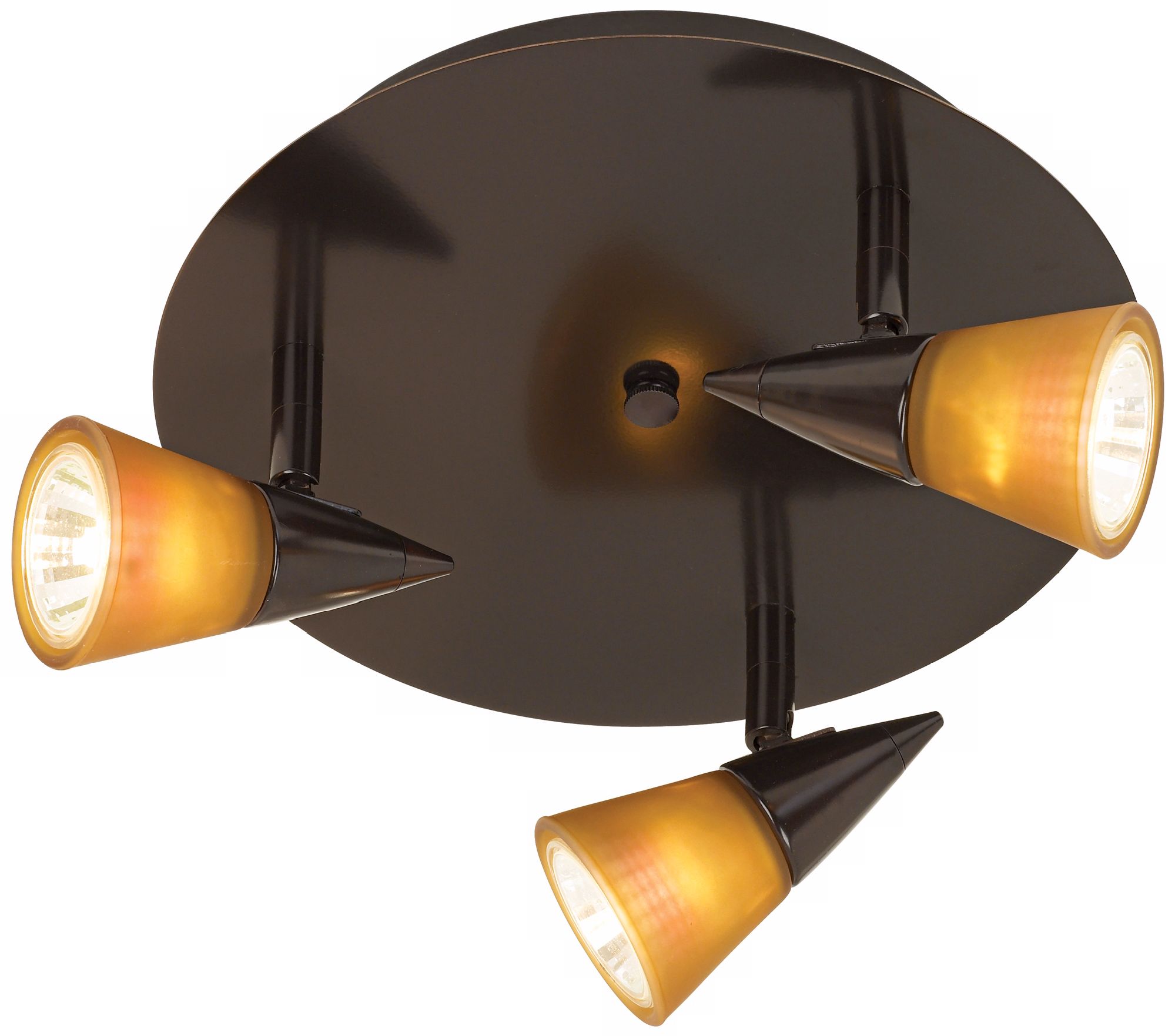 Pro Track® Amber/White 3-Light Halogen Ceiling Fixture