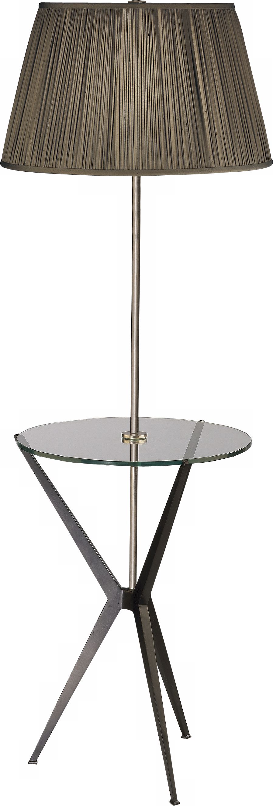 Robert Abbey Collin Black Shade Tray Floor Lamp