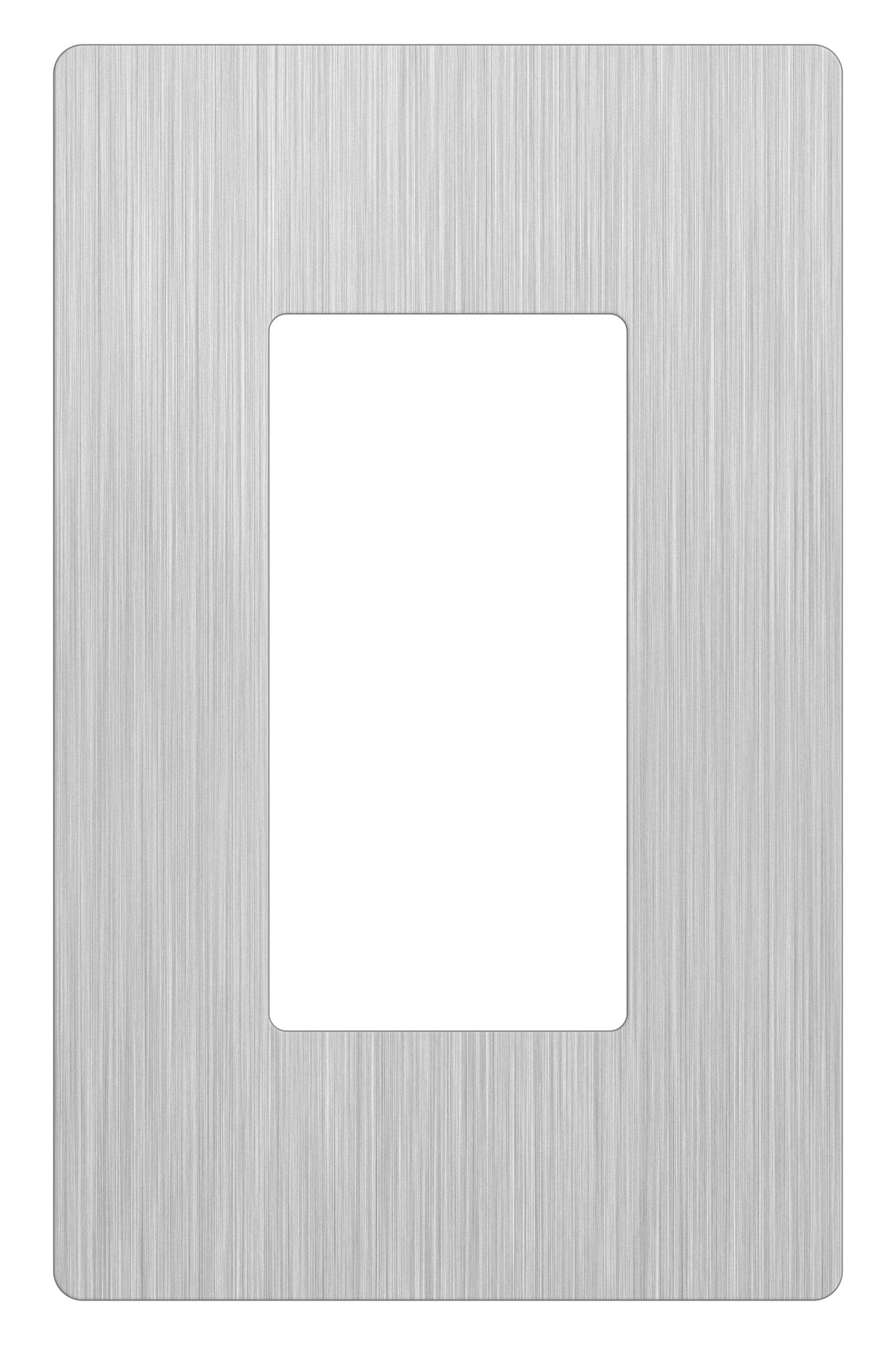 Lutron Claro 1 Gang Stainless Steel Screwless Faceplate
