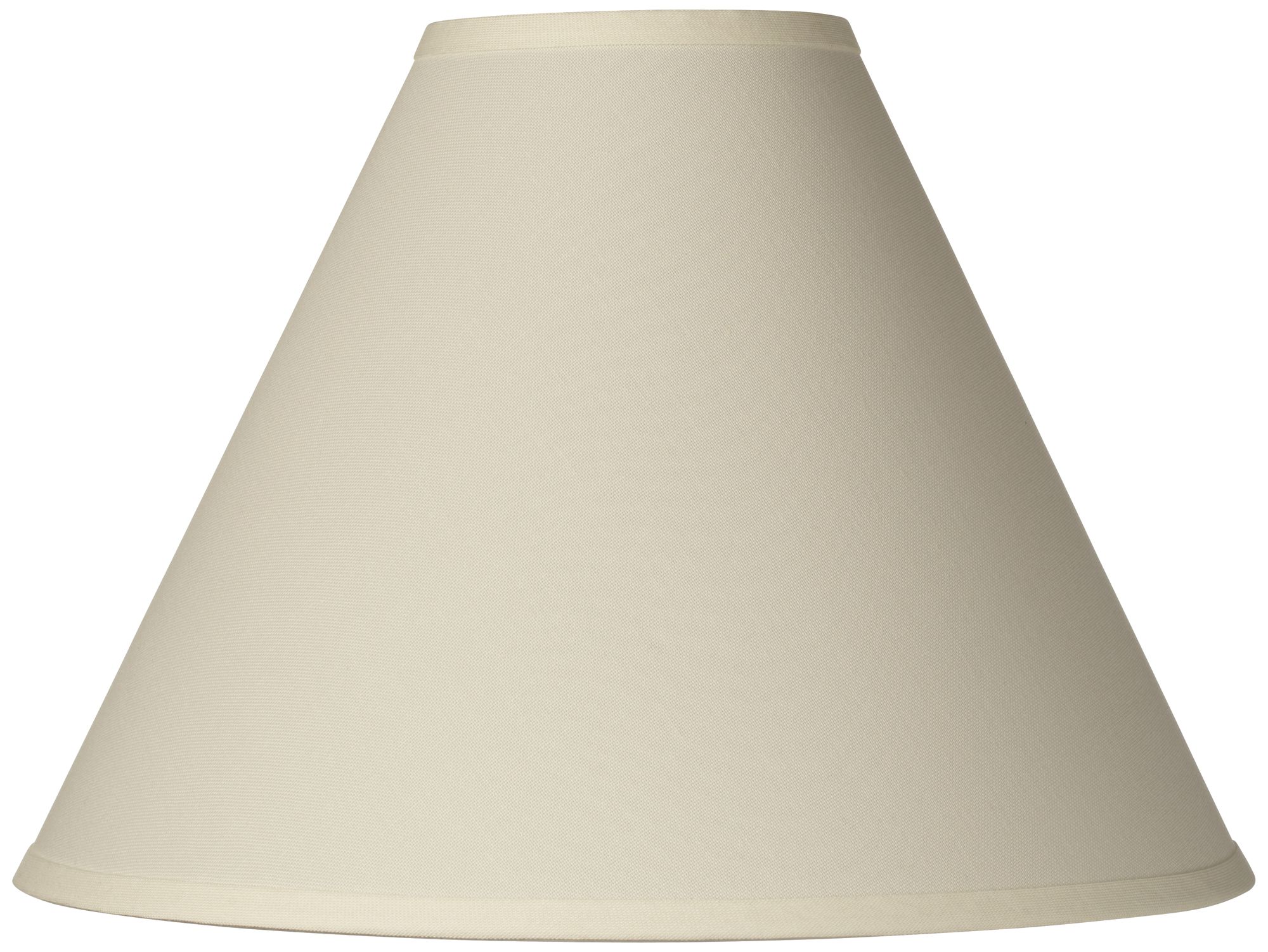 Antique White Linen Lamp Shade 5x15x11.5 (Spider)