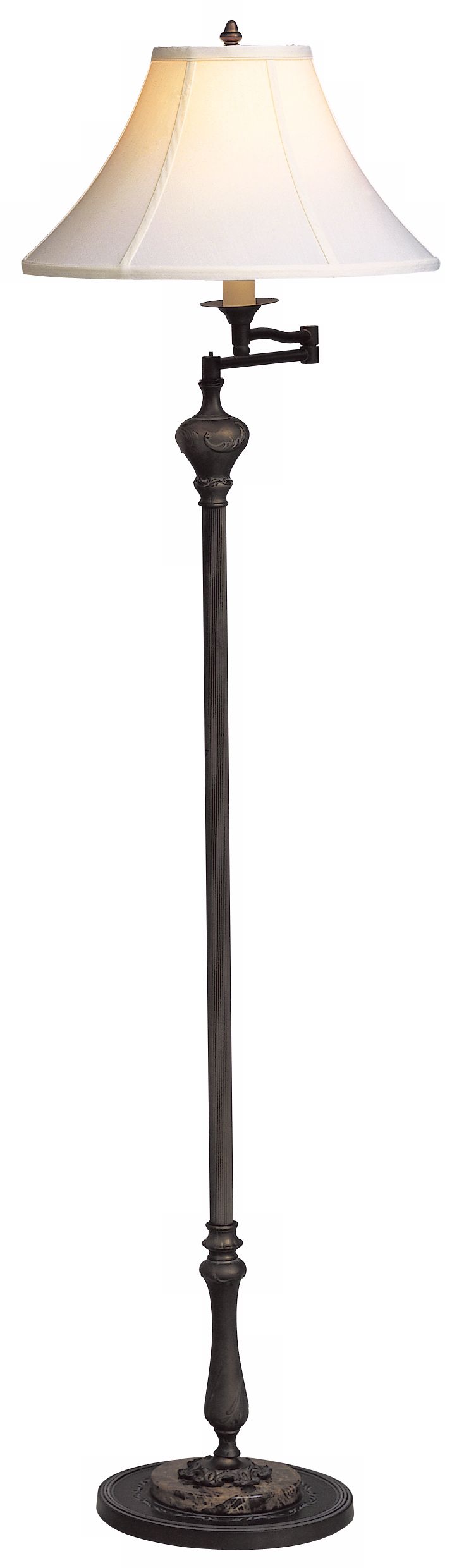 Tudor Bronze Swing Arm Floor Lamp
