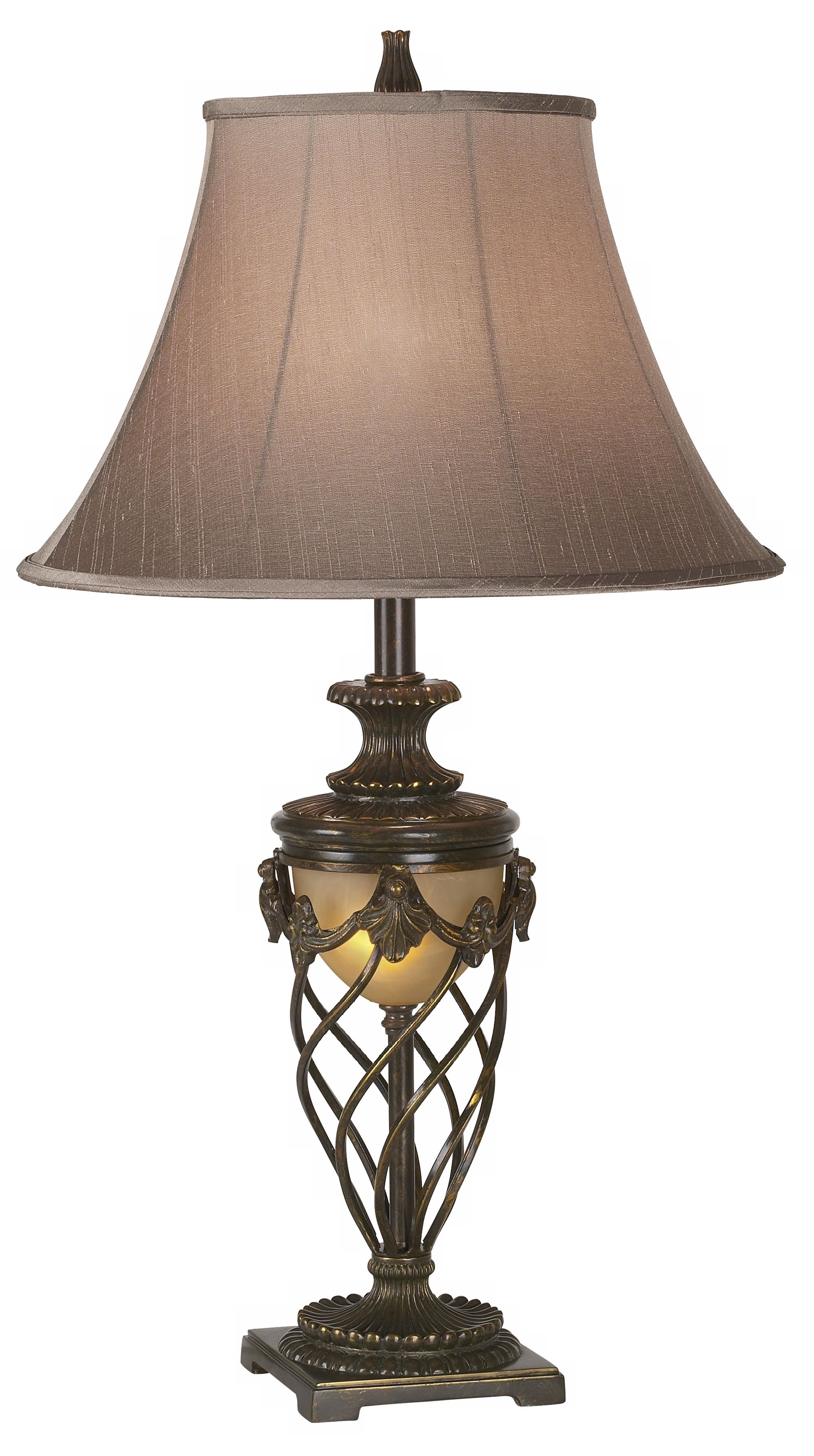 Possini® Scroll Base Night Light Table Lamp