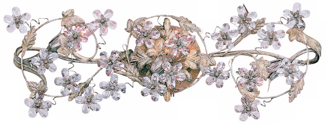 Crystorama Crystal Flower Vine 25" Wide Bathroom Light