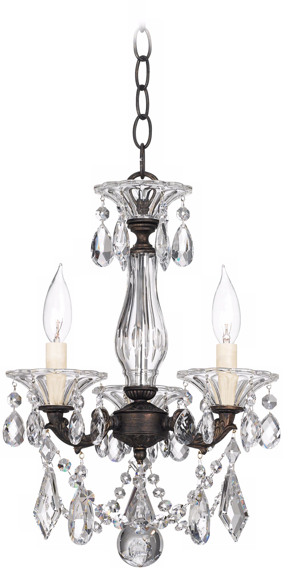 Schonbek La Scala Collection 15 1/2" Crystal Ceiling Light