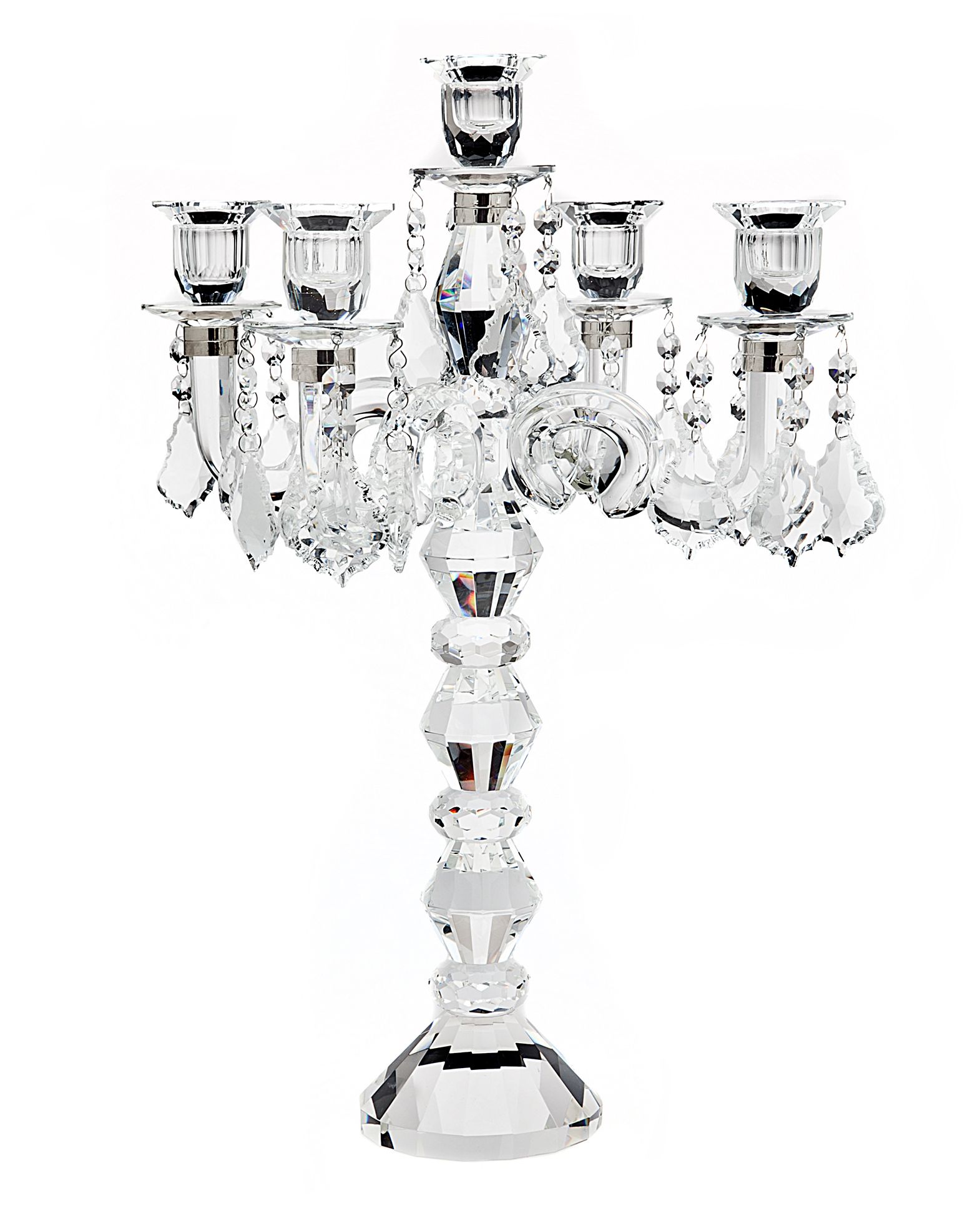 Godinger Polaris 5-Arm Crystal Candelabra