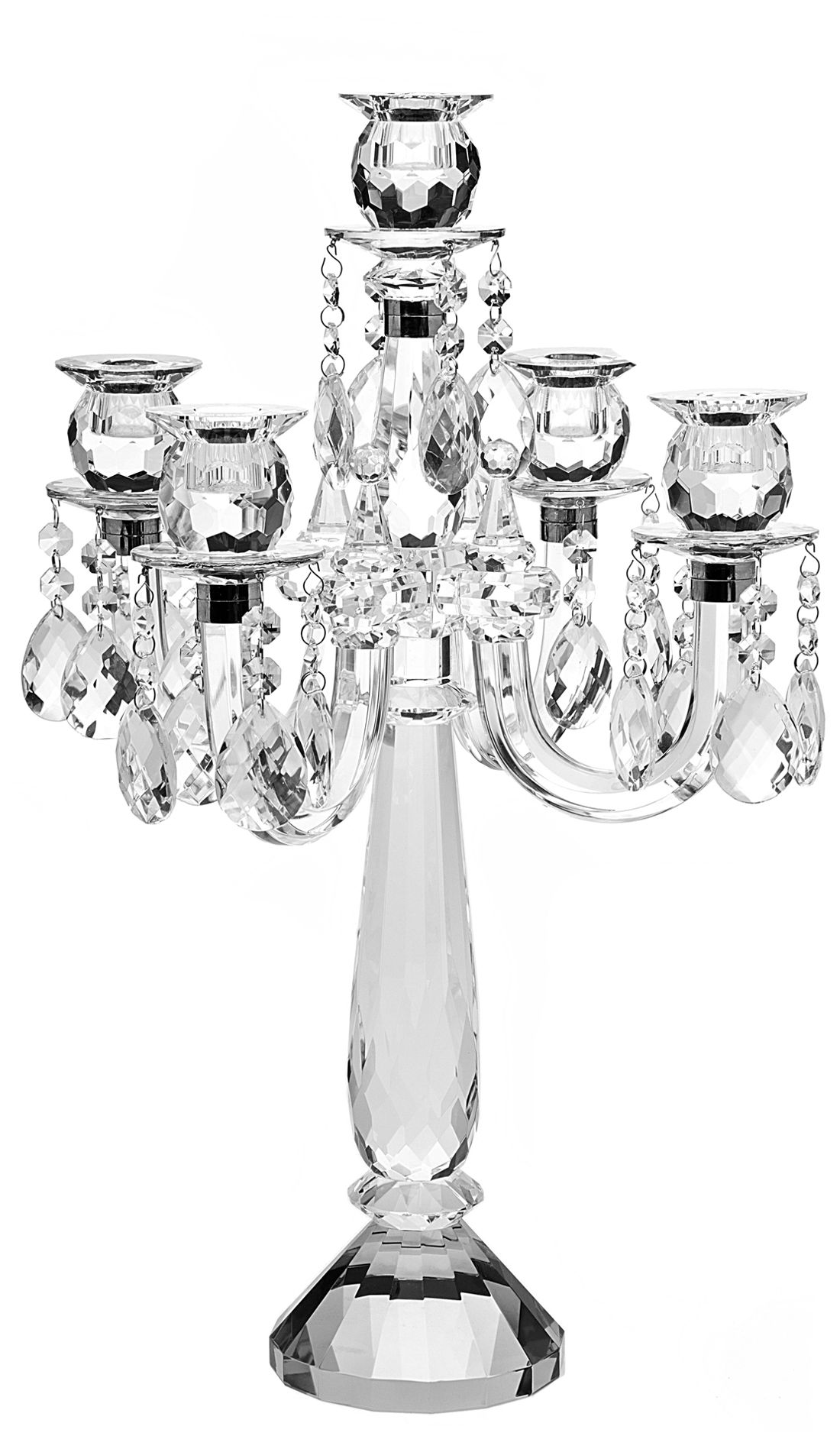 Godinger 5-Light Drop Crystal Candelabra