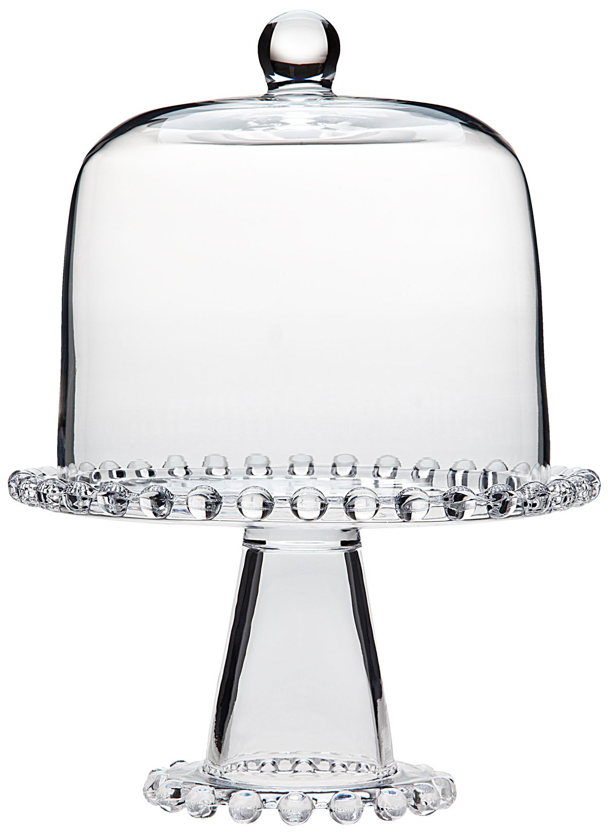 Godinger Chesterfield Domed Glass Cake Plate