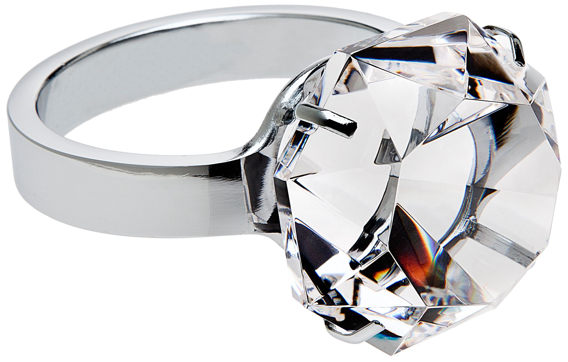 Godinger Rock Crystal Diamond Ring Paperweight