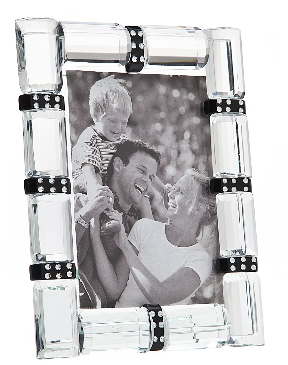 Godinger Cherish 3"x5" Banded Crystal Photo Frame