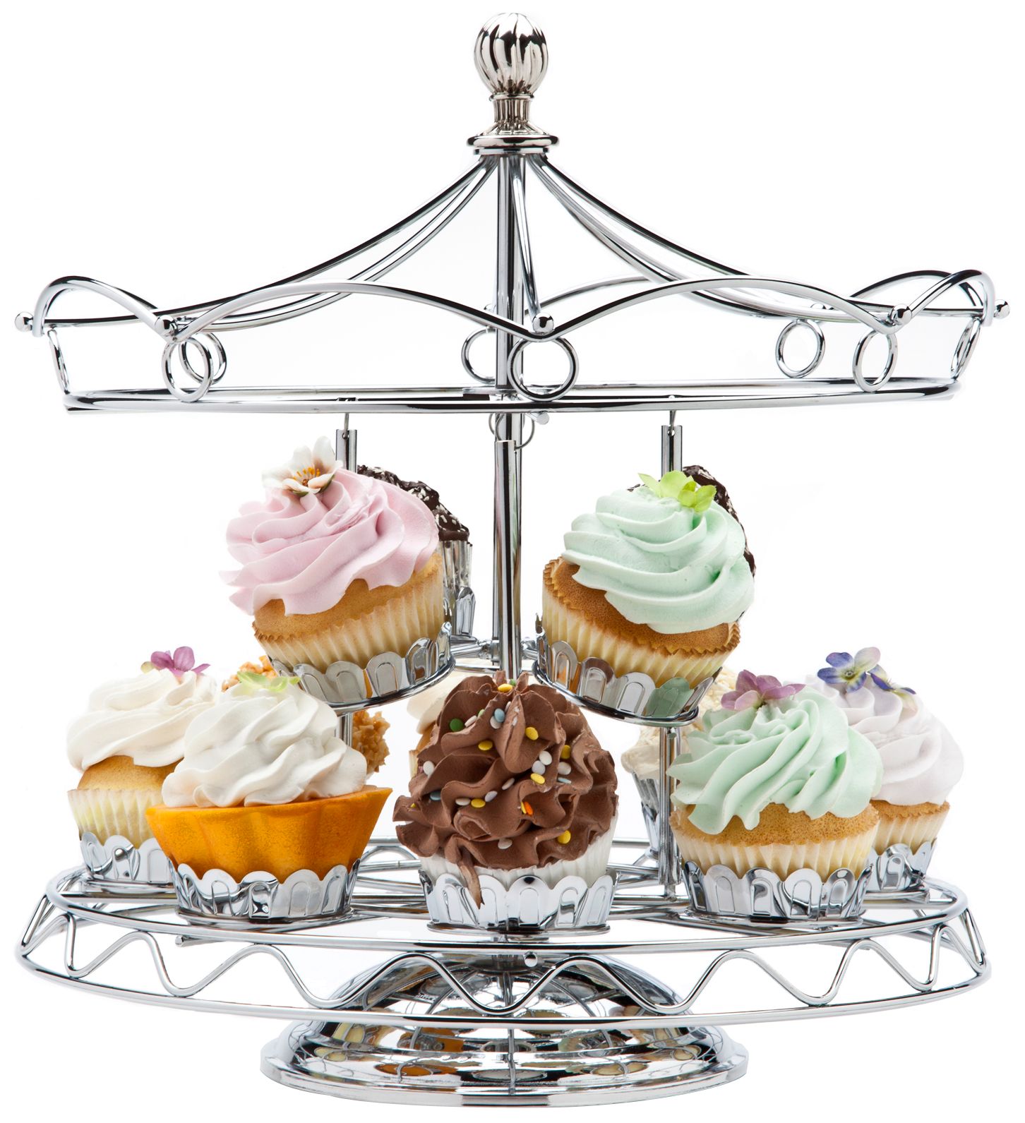 Godinger Silver Carousel Cupcake Holder