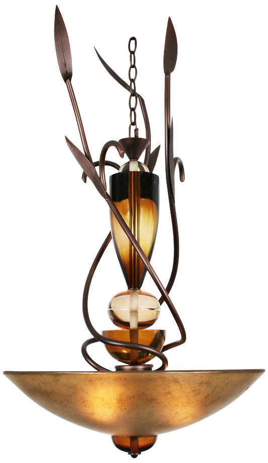 Almost Autumn 36" High Copper Pendant Light