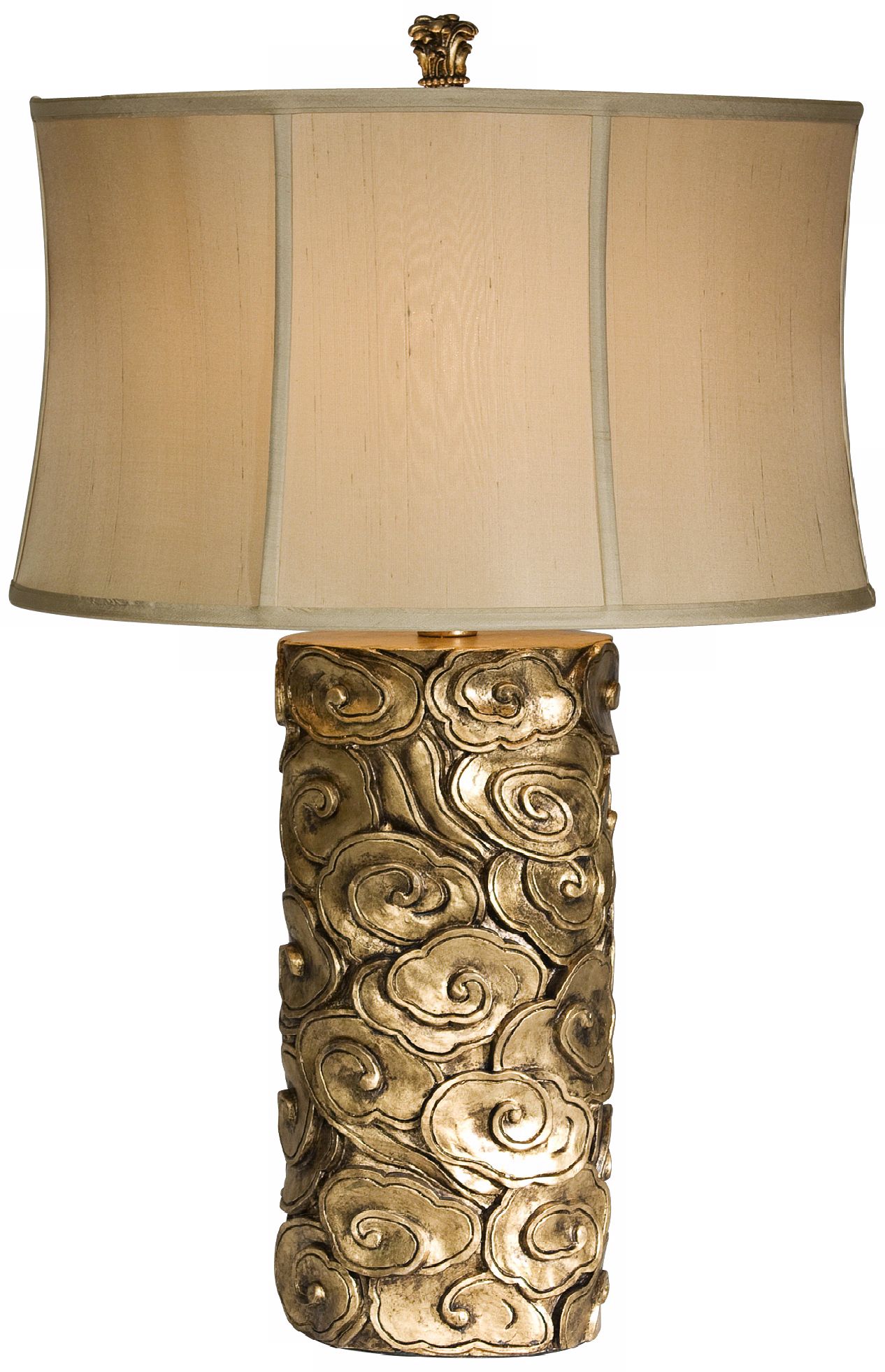 Natural Light Cumulus French Reed Silk Table Lamp