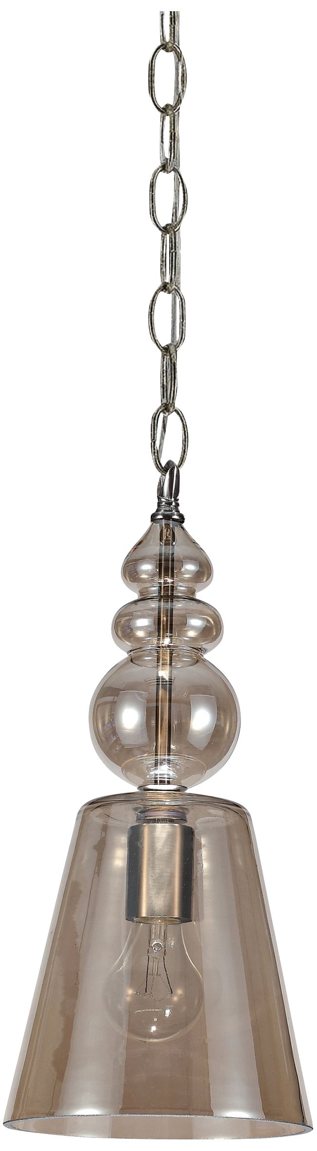 Harper 7" Wide Cognac Glass Mini Pendant Light