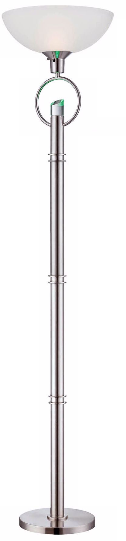 Lite Source Tazia Multi-Color LED Polished Steel Torchiere