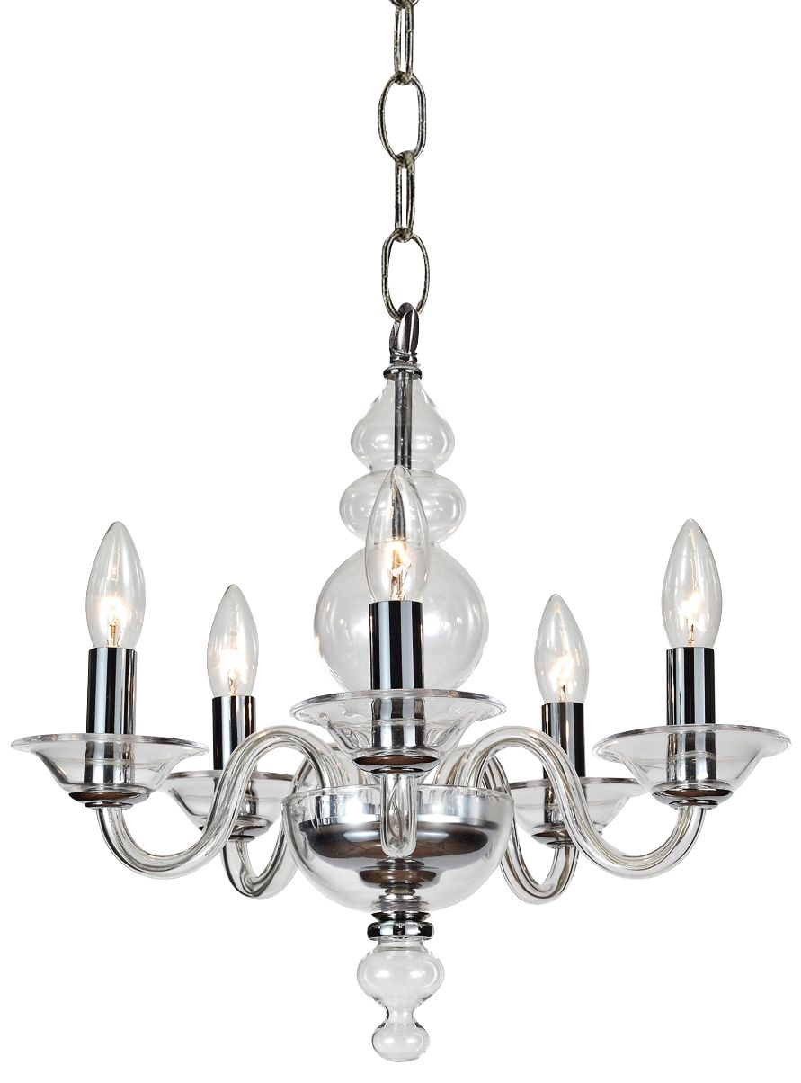 Harper 17" Wide Cognac Glass Chandelier