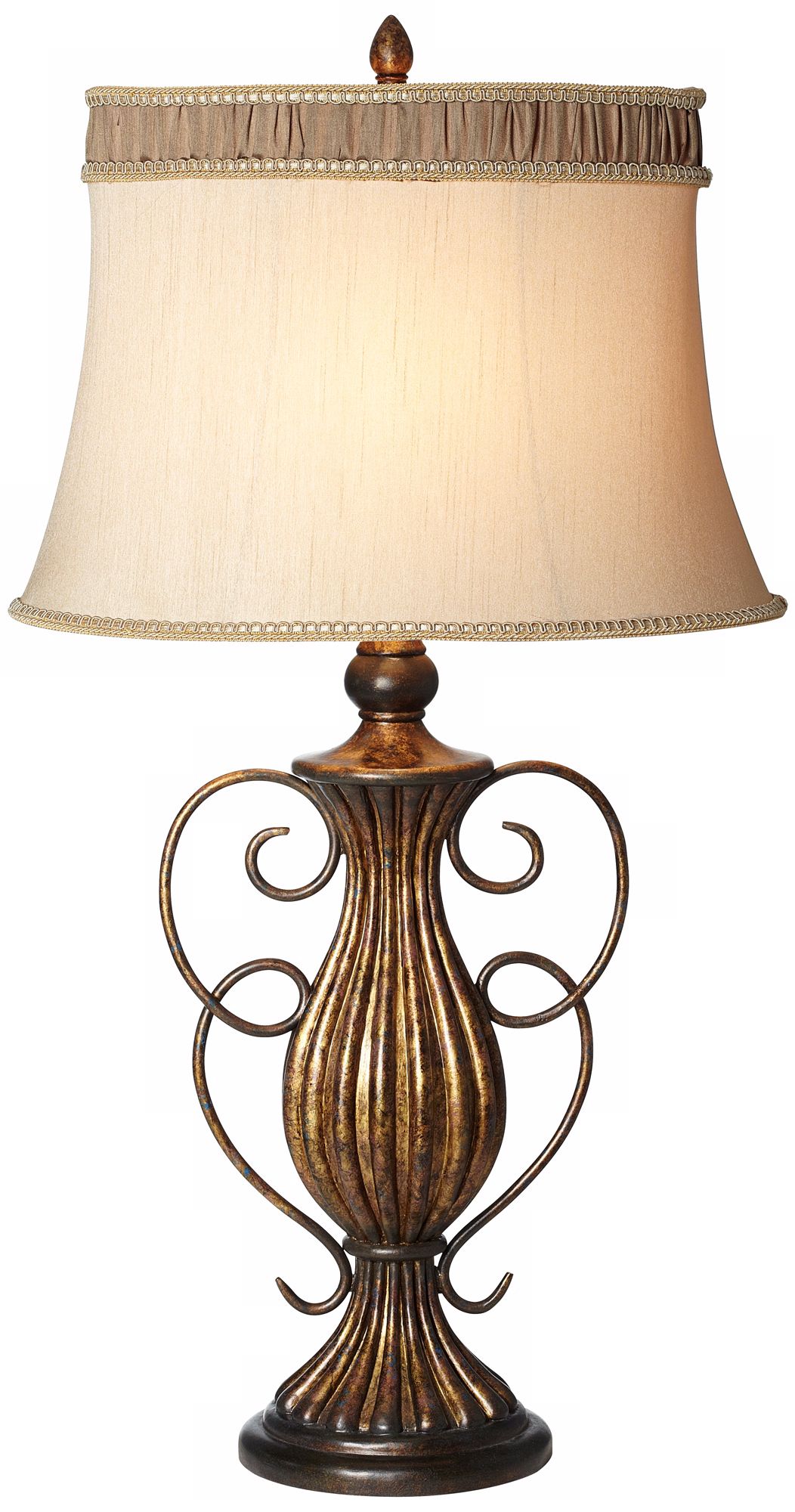 Kathy Ireland Tuscan Villa Scroll lamp