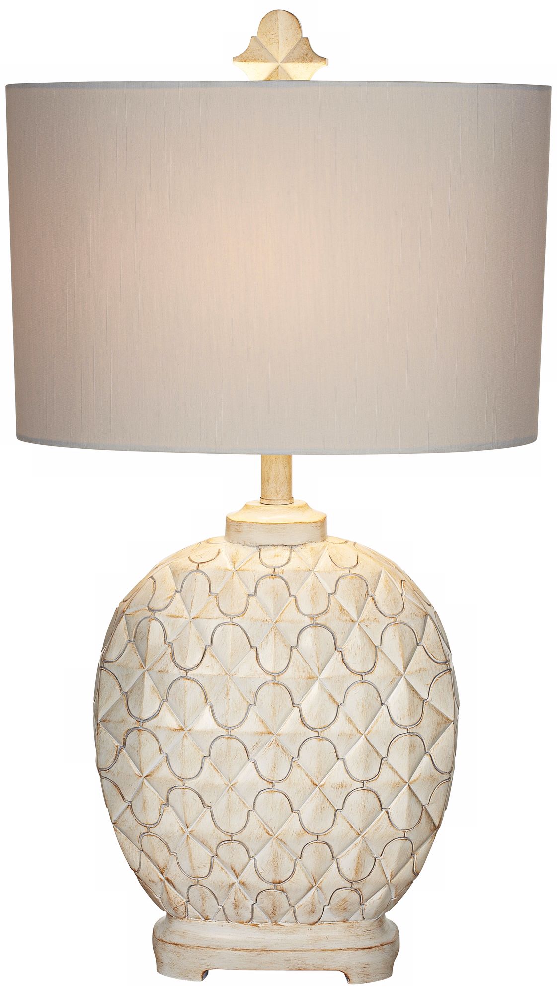 Kathy Ireland Alabaster Finish Africa Collection Table Lamp
