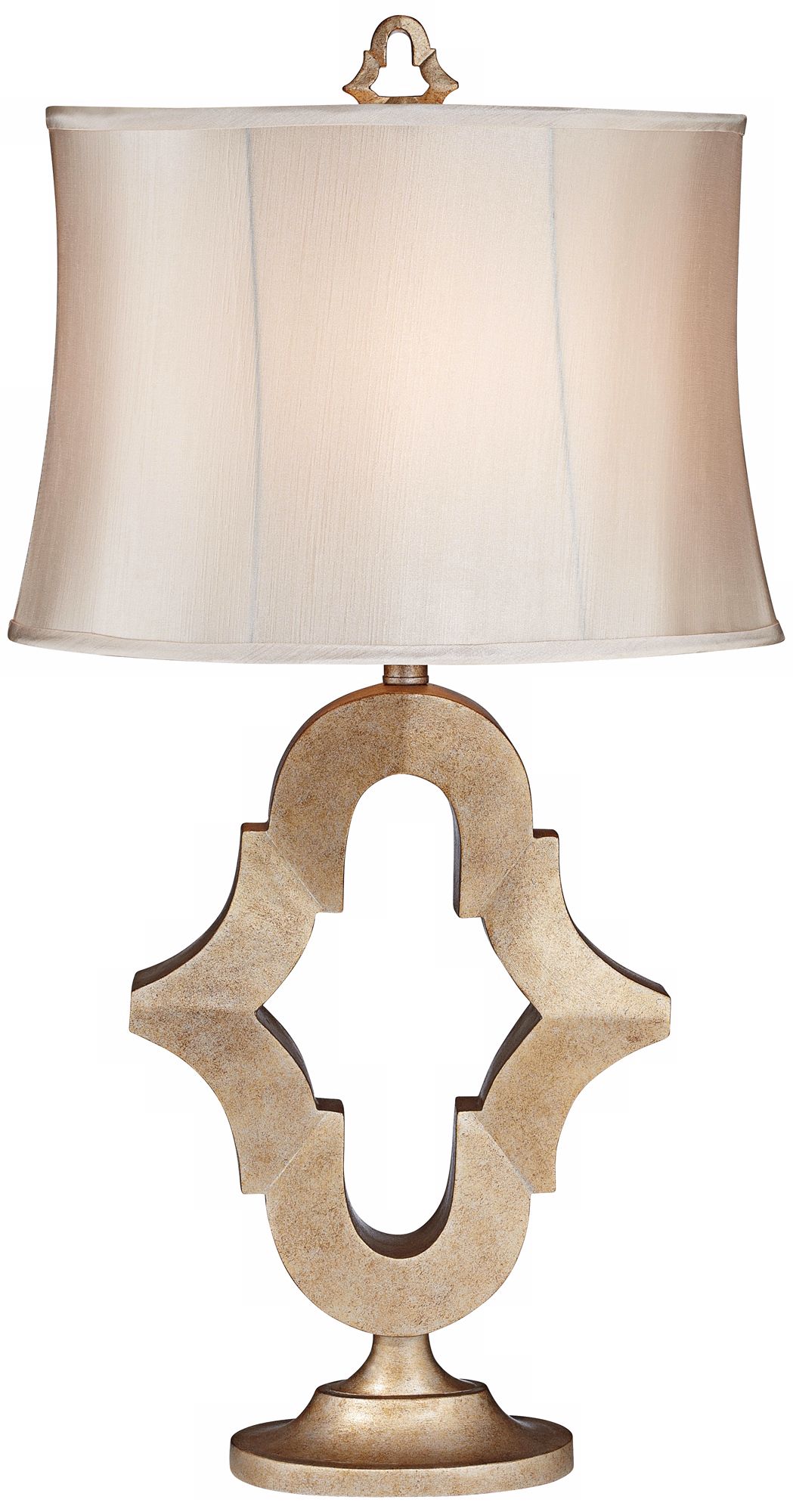 Kathy Ireland Moroccan Mist Champagne Table Lamp