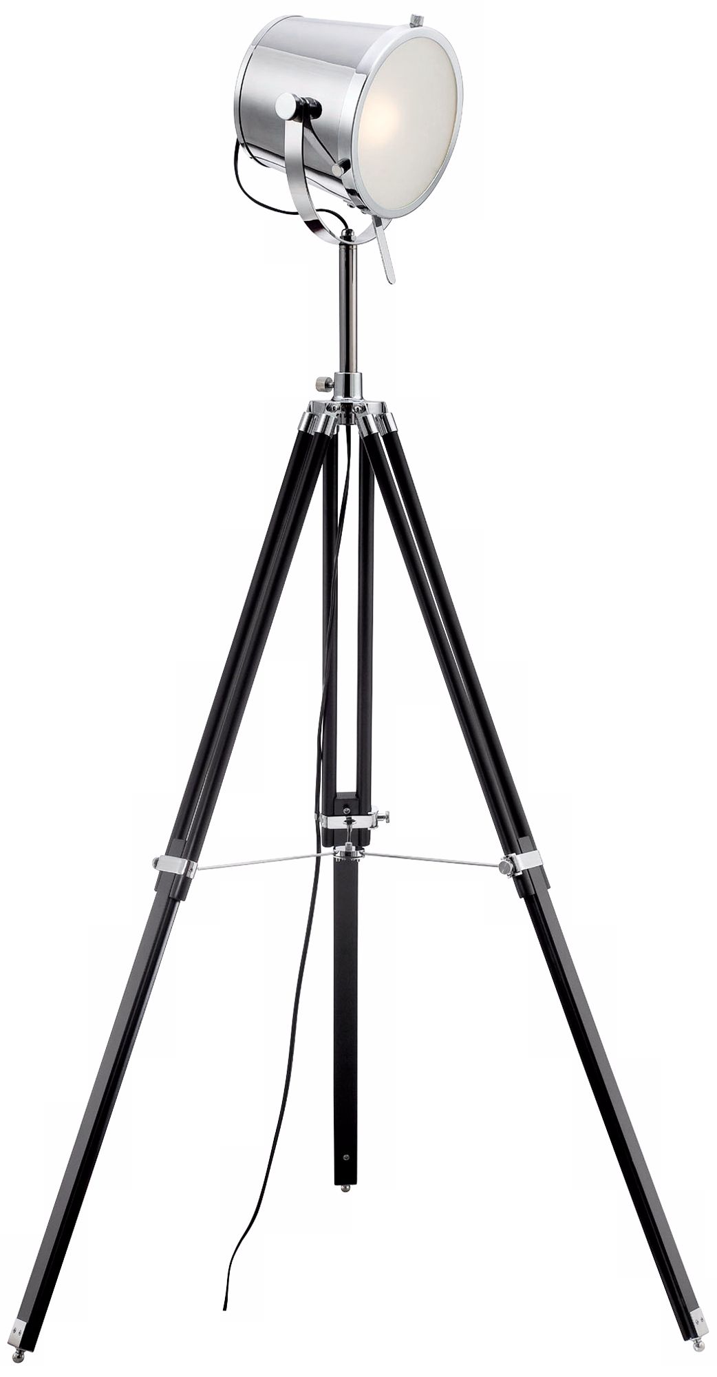Lite Source Trey Tripod Director's Floor Lamp