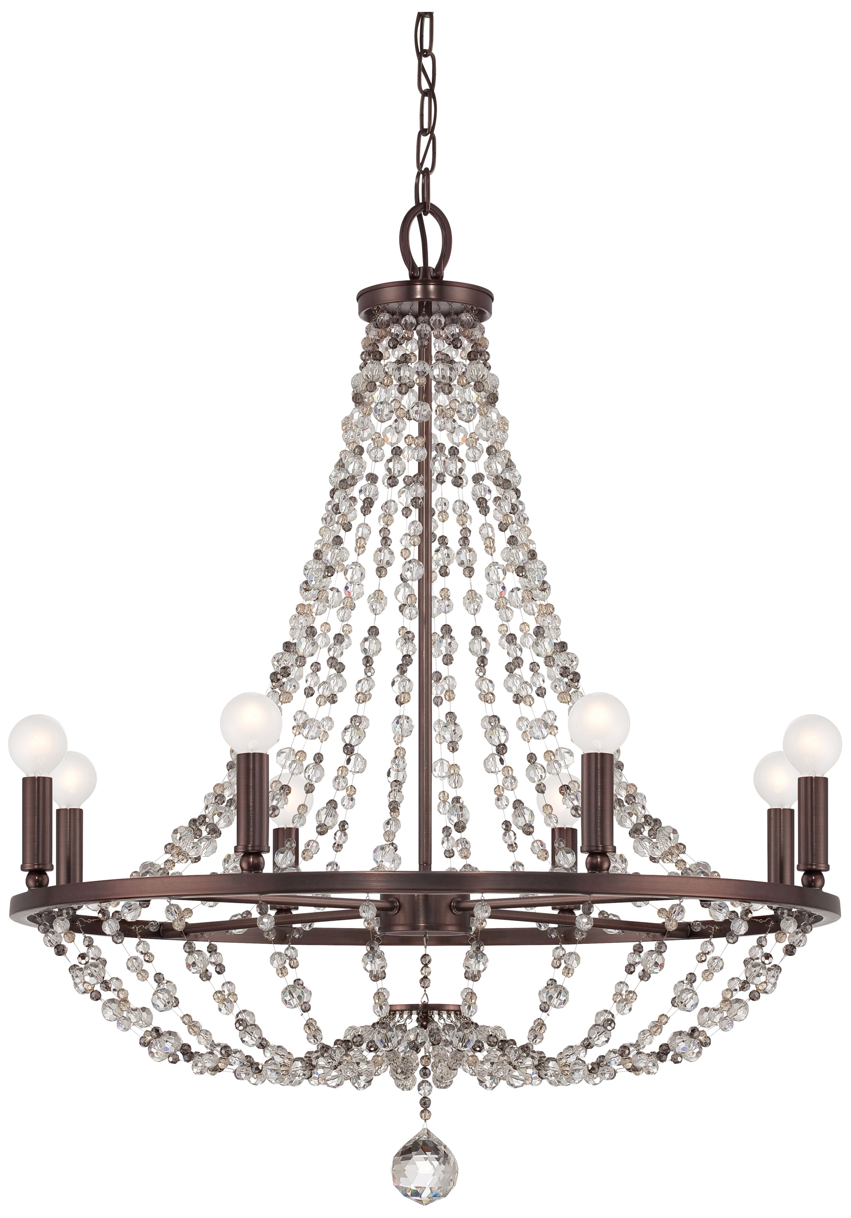 Channing 28" Wide Chocolate Bronze Chandelier