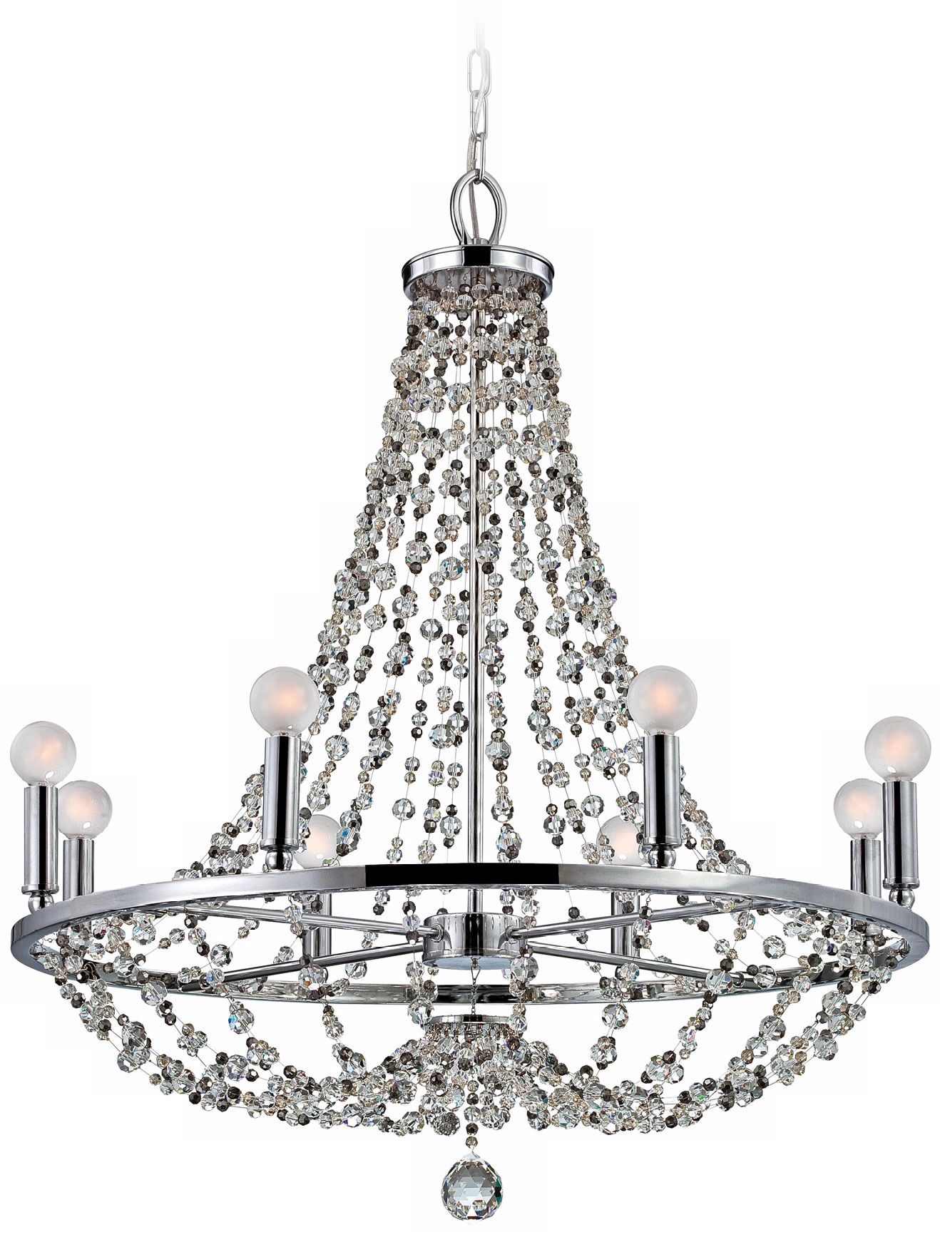 Channing 28" Wide Polished Chrome Chandelier