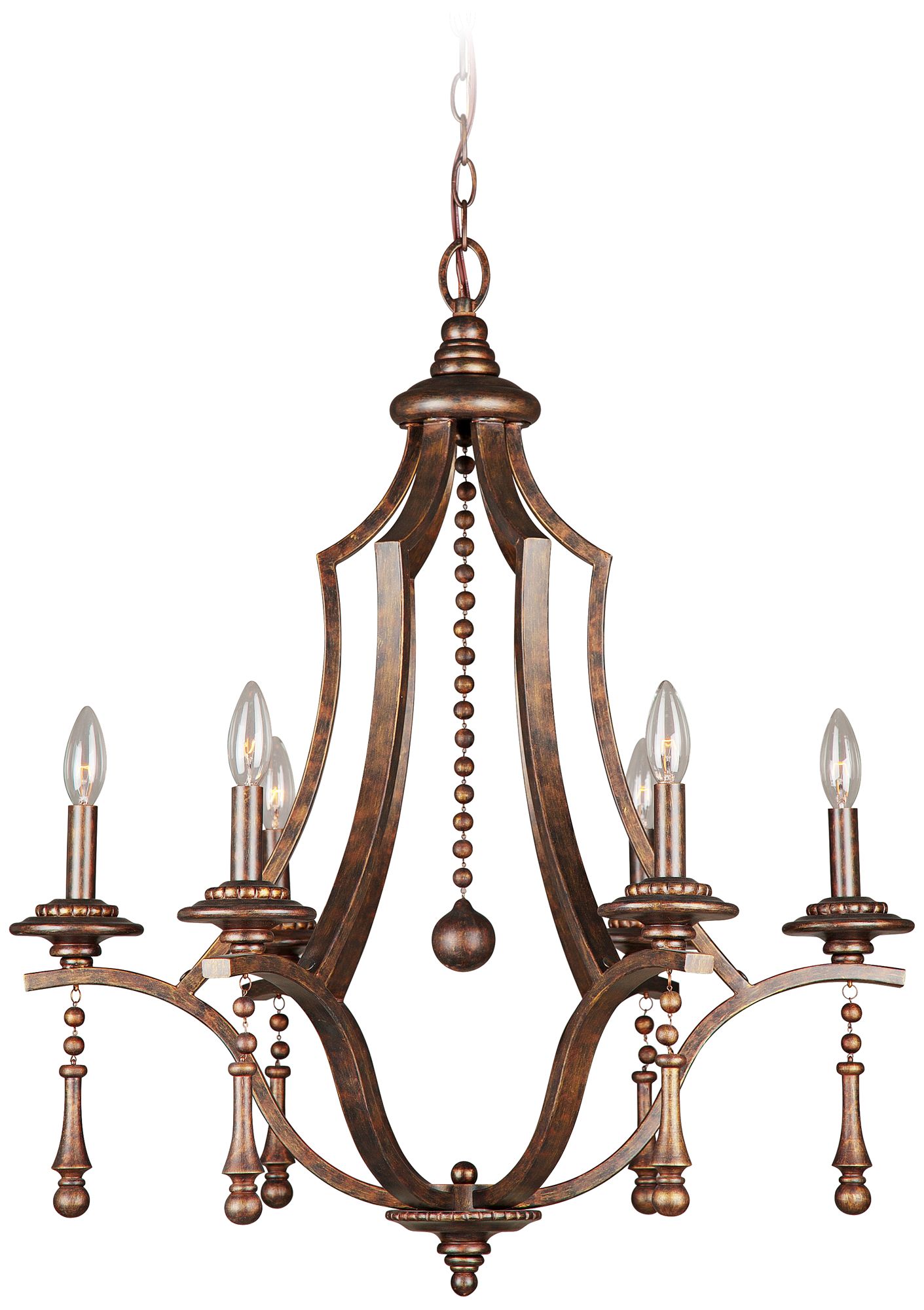 Parson 26" Wide English Bronze Chandelier