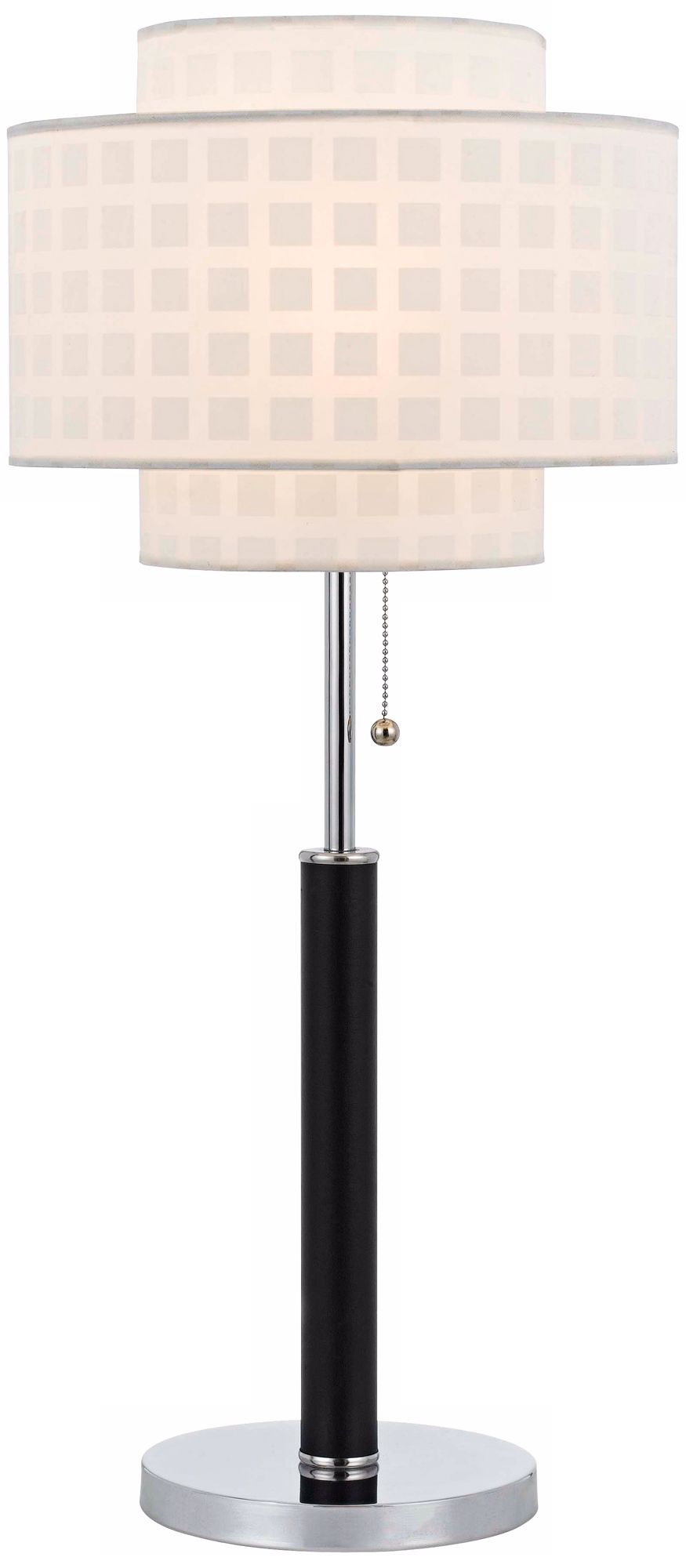 Stanton Leatherette and Metal Table Lamp