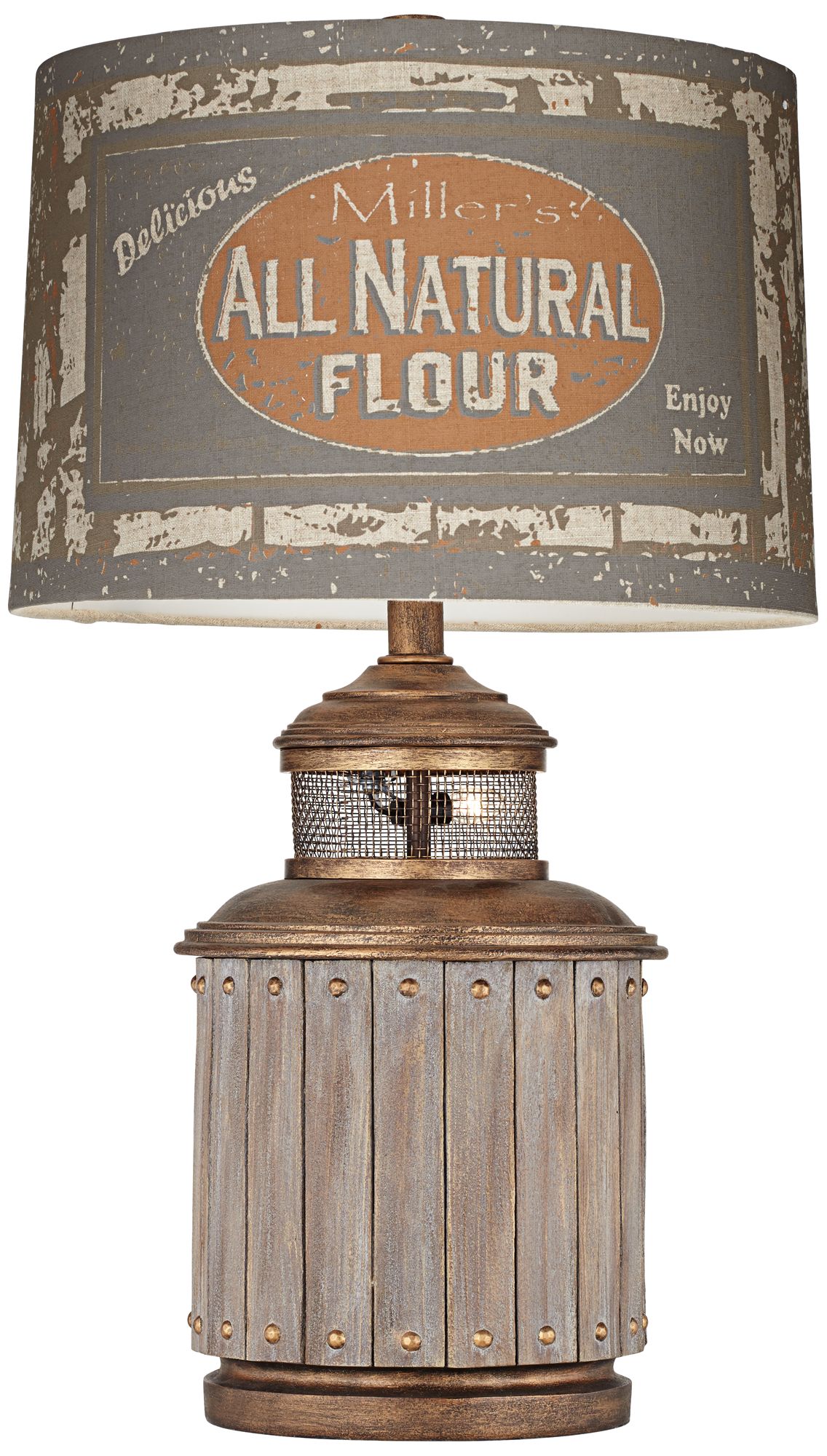 Americana Flour Mill Table Lamp