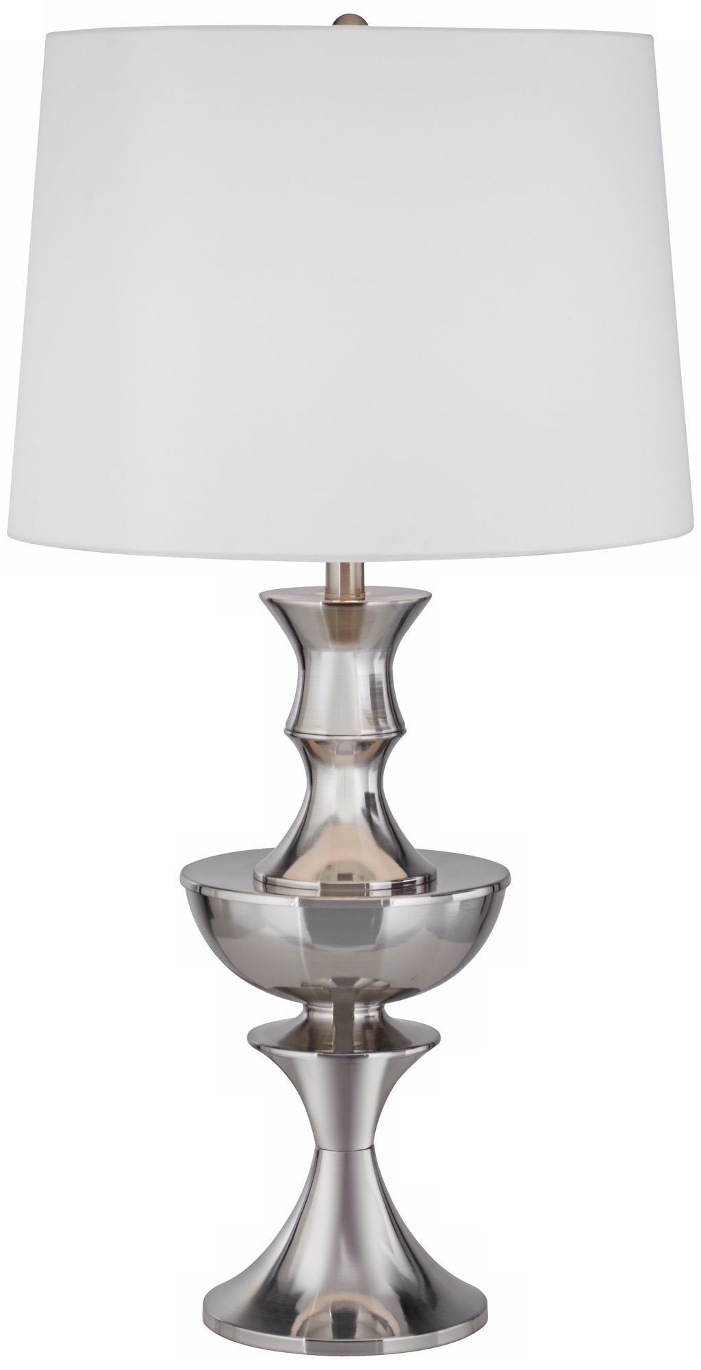 Windsor Satin Nickel Table Lamp